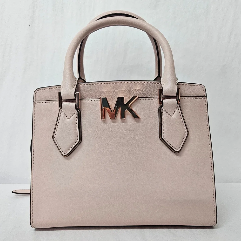 Michael Kors Mott Medium Messenger Crossbody Bag 35T0ROXM2L Pink Rose Gold